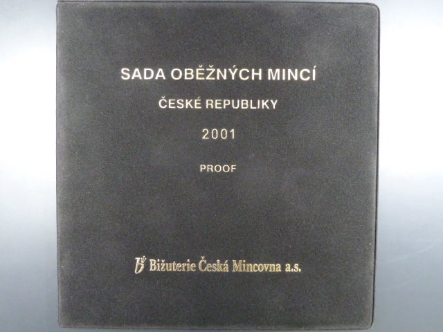 sada 2001 PROOF semišový obal