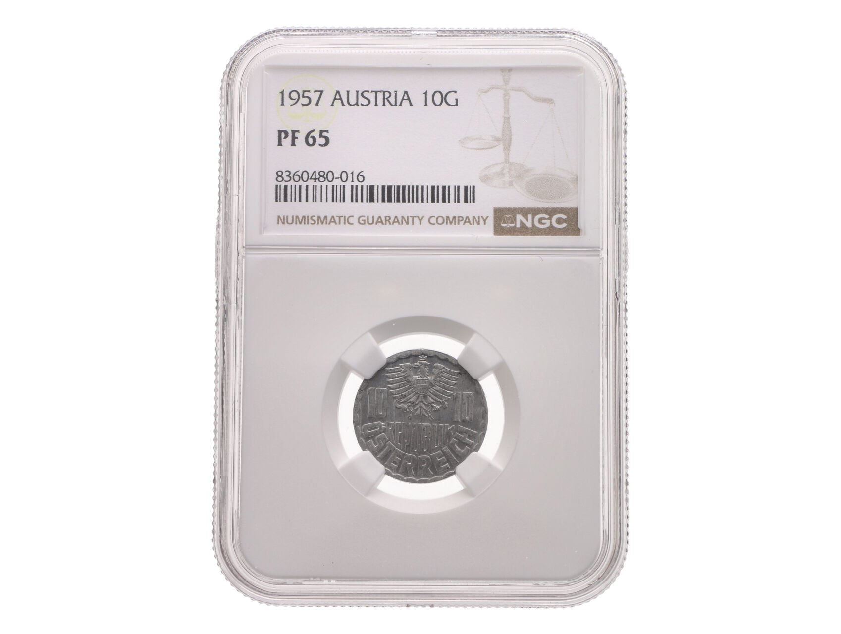 10 Groš 1957, NGC PF65_