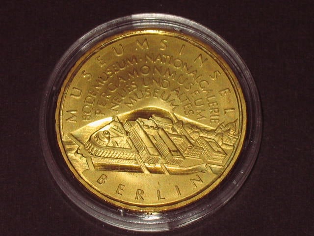 Německo 10 EUR 2002 A Museumsinsel - pozlacená