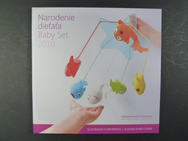 2010 ročníková sada euromincí k narození dítěte