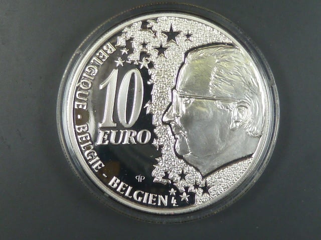 Belgie, 10 EUR 2002 50.let nádraží v Bruselu