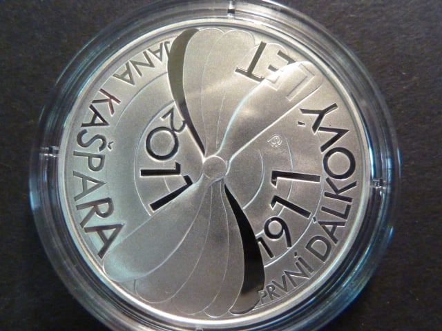 200 Kč 2011 100.výročí prvního dálkového letu Jana Kašpara