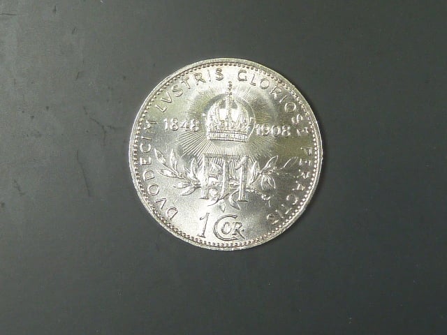 1 Koruna 1908 Jubilejní