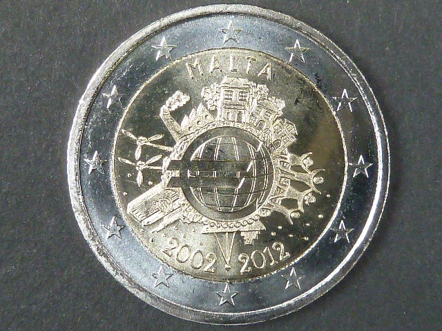 Malta 2 EUR 2012 pamětní - SPOLEČNÉ VYDÁNÍ