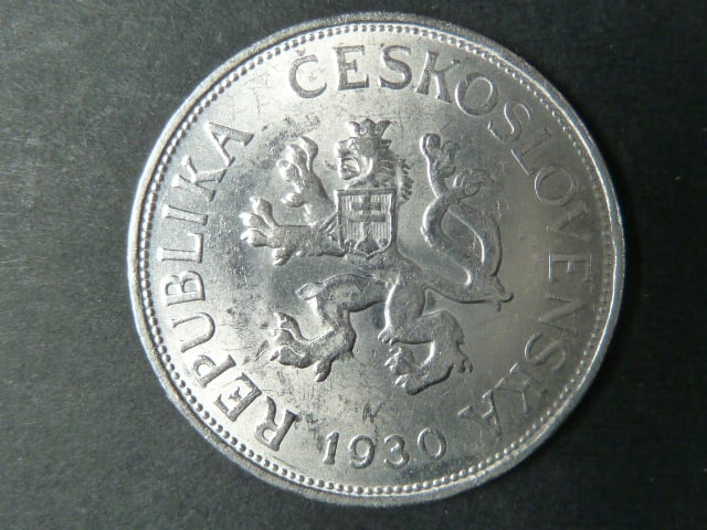 5 Kč 1930 téměř ražební lesk