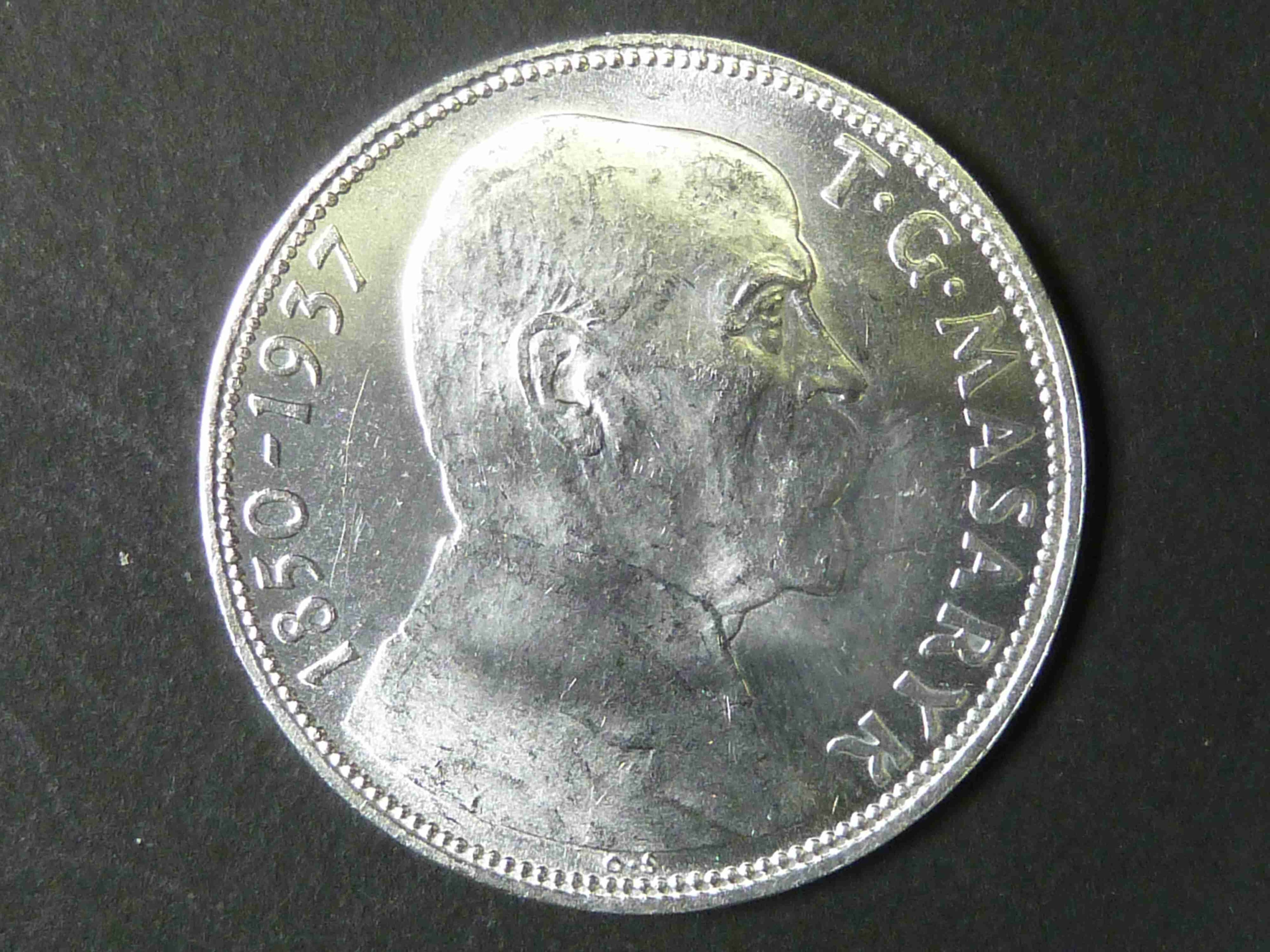 20 Kč 1937 T.G.M