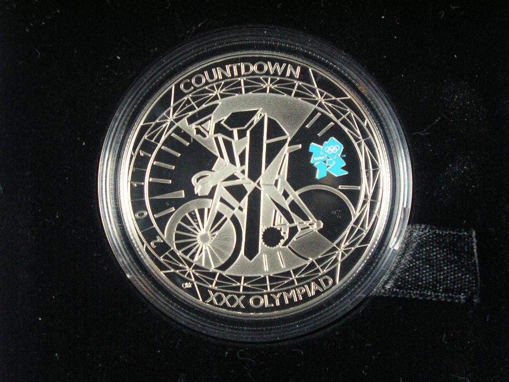 5 Pounds 2011, Olympiada 2012 v Londýně, 28,28g, 0.925 Ag, etue, certifikát_