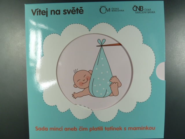 sada 2013 s motivem narození dítěte + žeton