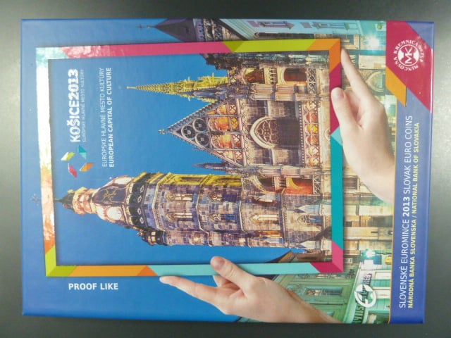 2013 ročníková sada euromincí Košice Evropské hlavní město kultury, proof