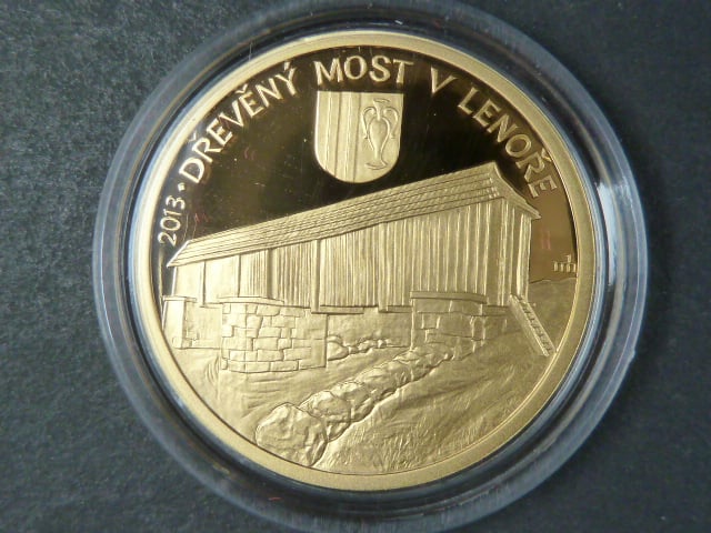 5000 Kč 2013  dřevěný most v Lenoře