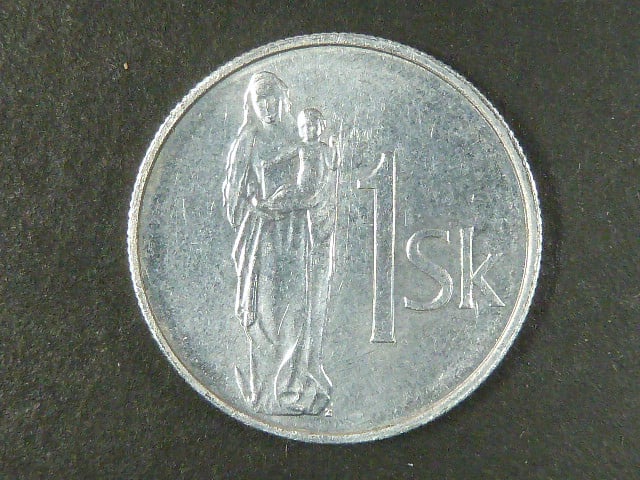 zkušební ražba 1 Sk 2002 z jiného kovu (AlMg), 1,31g