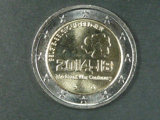 Belgie 2 EUR 2014 pamětní