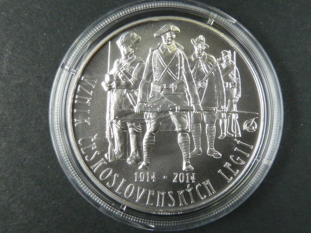 200 Kč 2014 100.výročí založení československých legií