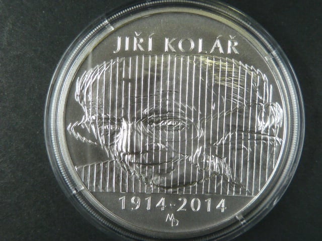 500 Kč 2014 100.výročí narození Jiřího Koláře