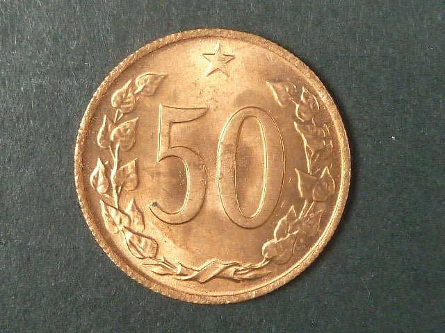 50 h 1971  téměř ražební lesk