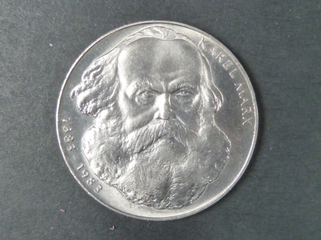 100 Kčs 1983, 100. výročí úmrtí K.Marxe