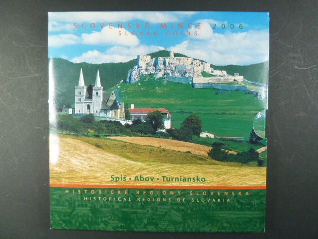 2006 ročníková sada mincí Historické regióny Sovenska - Spiš / Abov / Turniansko