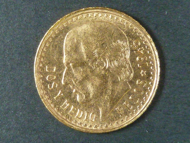 2 1/2 Pesos 1945, 2,08g