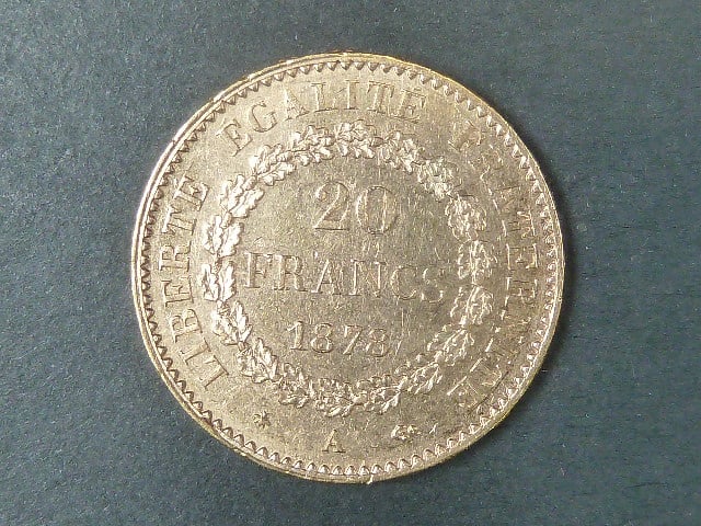 20 Frank 1878 A