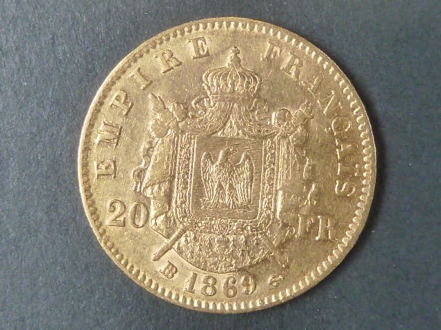 20 Frank 1869 BB