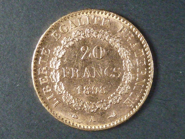 20 Frank 1898 A