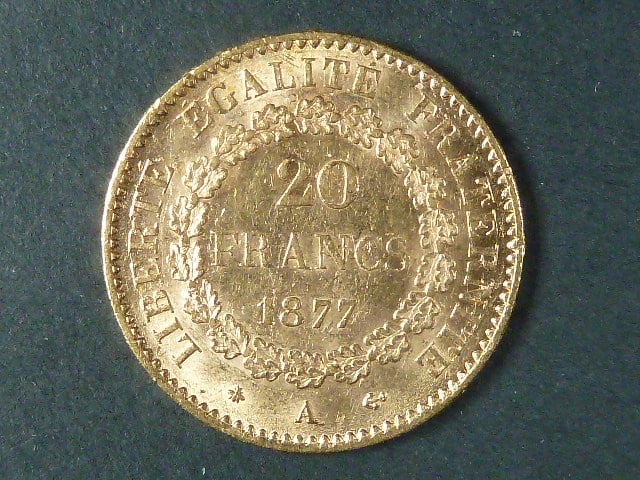 20 Frank 1877 A