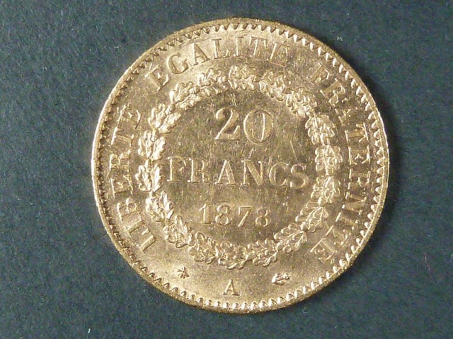 20 Frank 1878 A