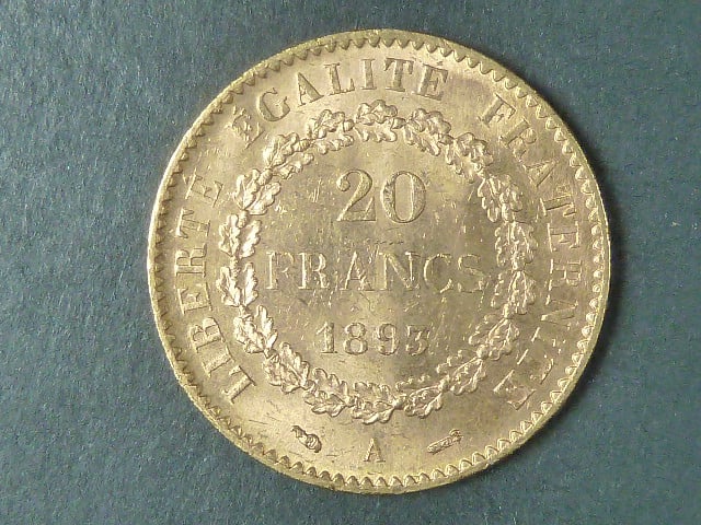 20 Frank 1893 A