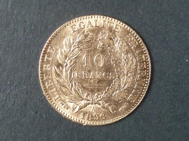 10 Frank 1896 A