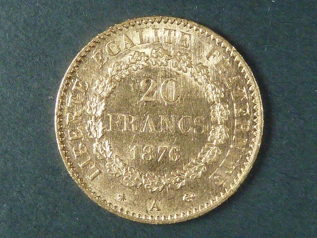 20 Frank 1876 A