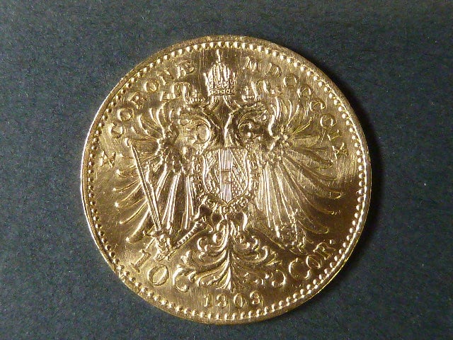 10 Koruna 1909 Schwartz
