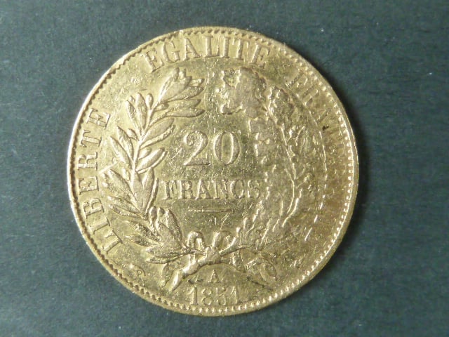 20 Frank 1851 A