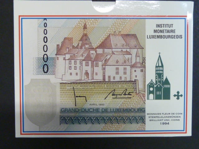 Luxemburg, oficielní sada mincí 1994