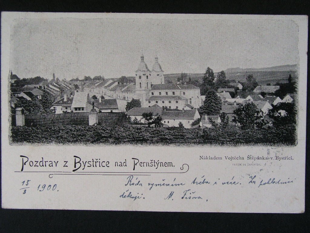 Bystřice nad Pernštýnem okr. Žďár nad Sázavou, prošlá 1900