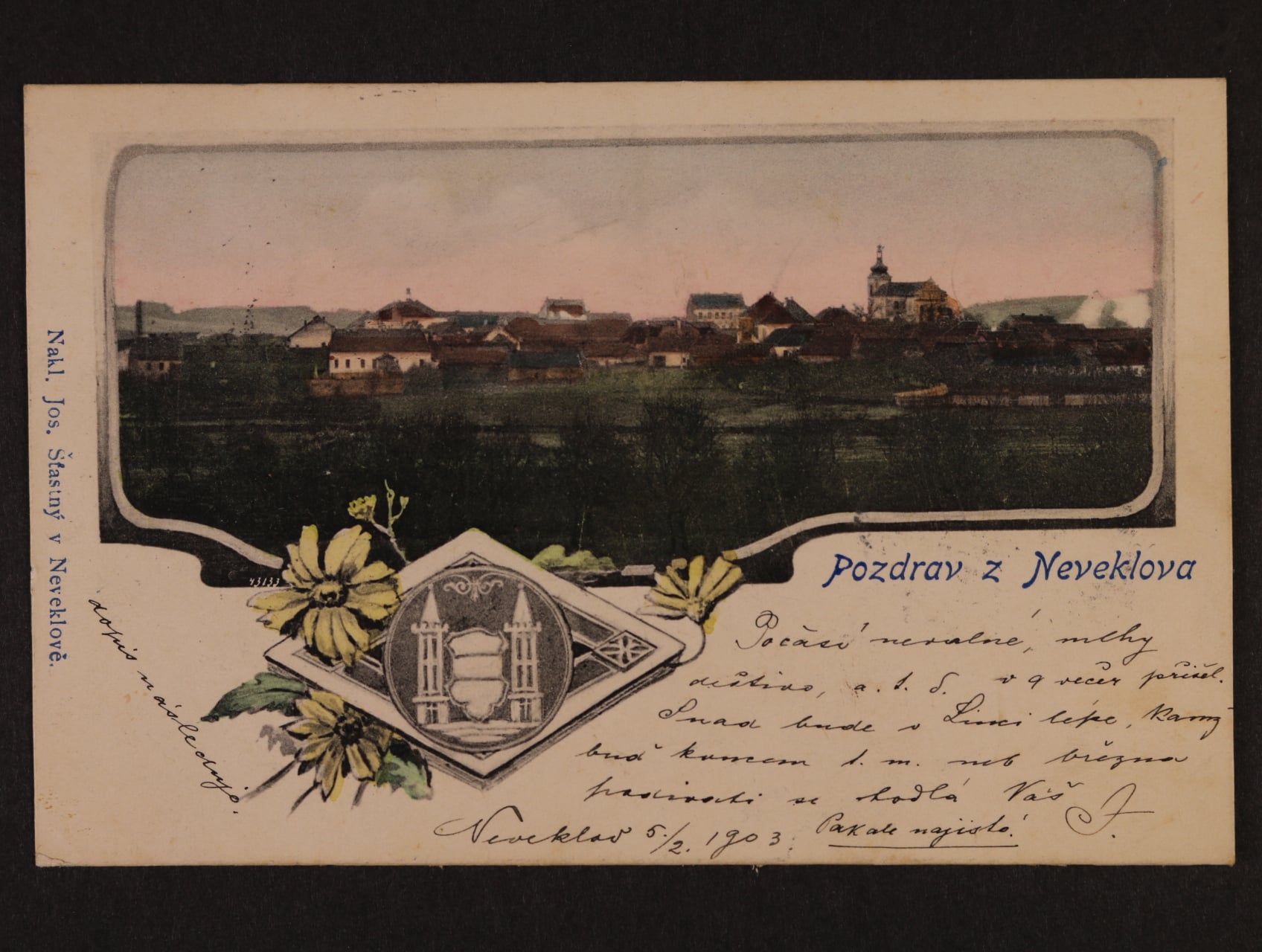 Neveklov okr. Benešov, prošlá 1903
