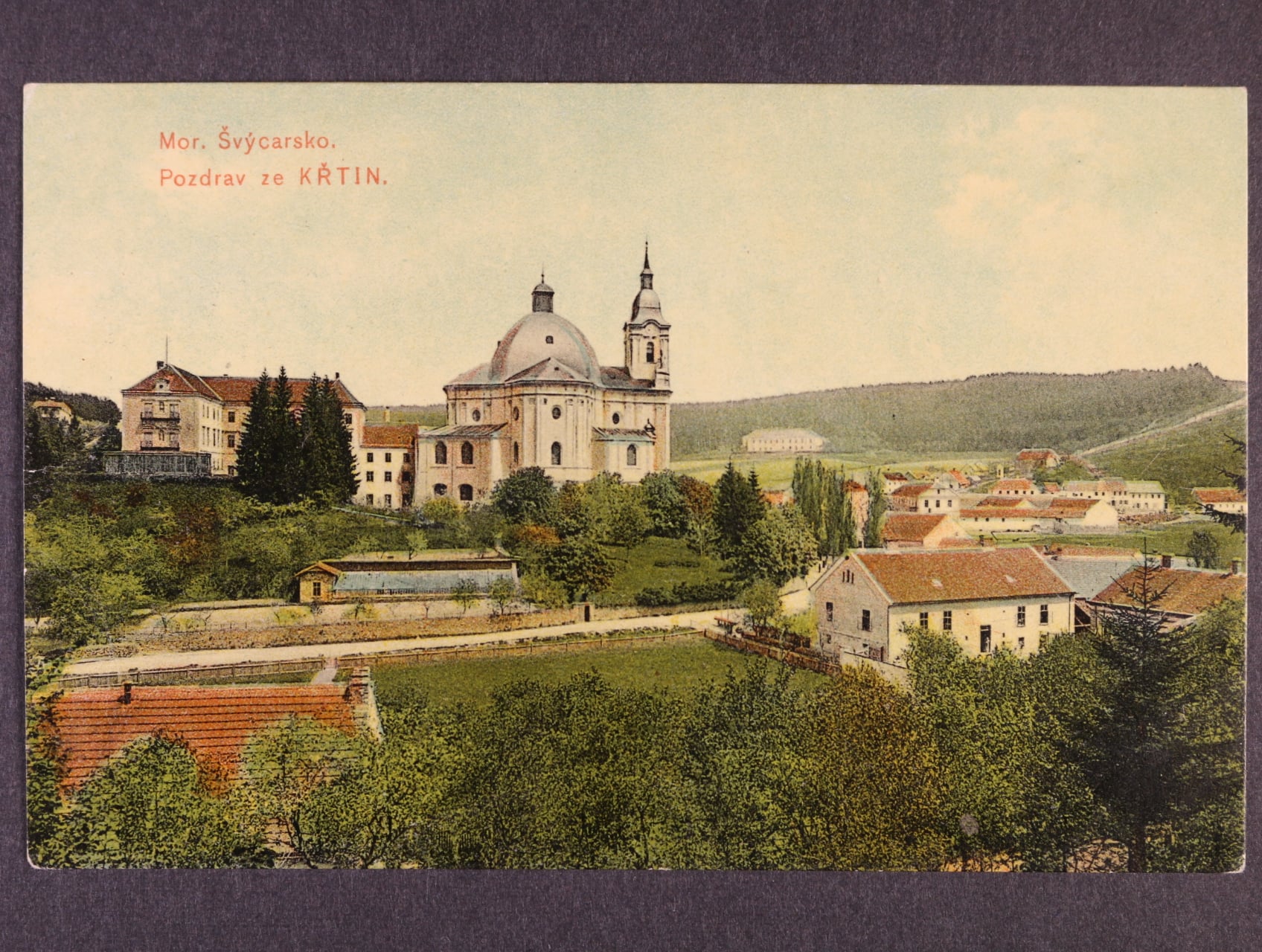 Křtiny okr. Blansko, prošlá 1909