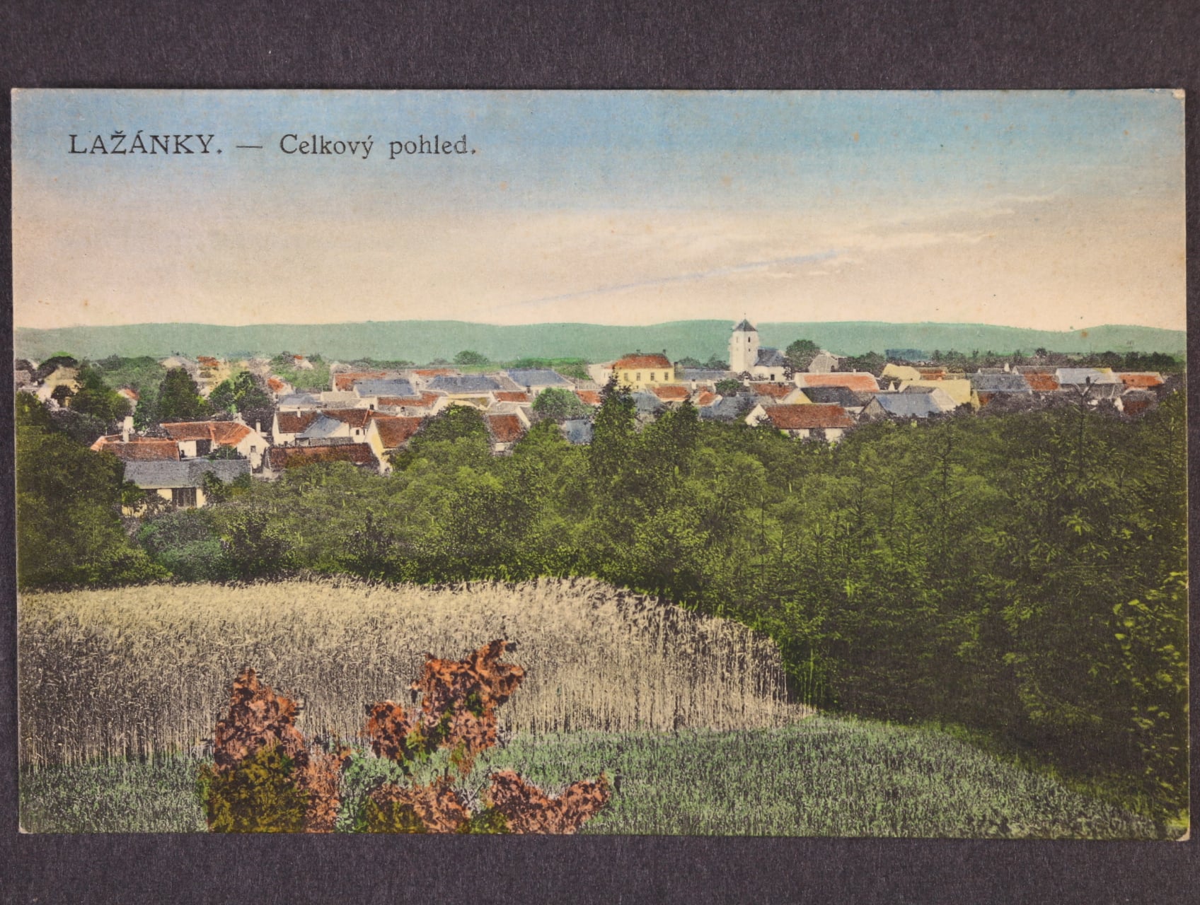 Lažánky okr. Brno venkov, prošlá 1928