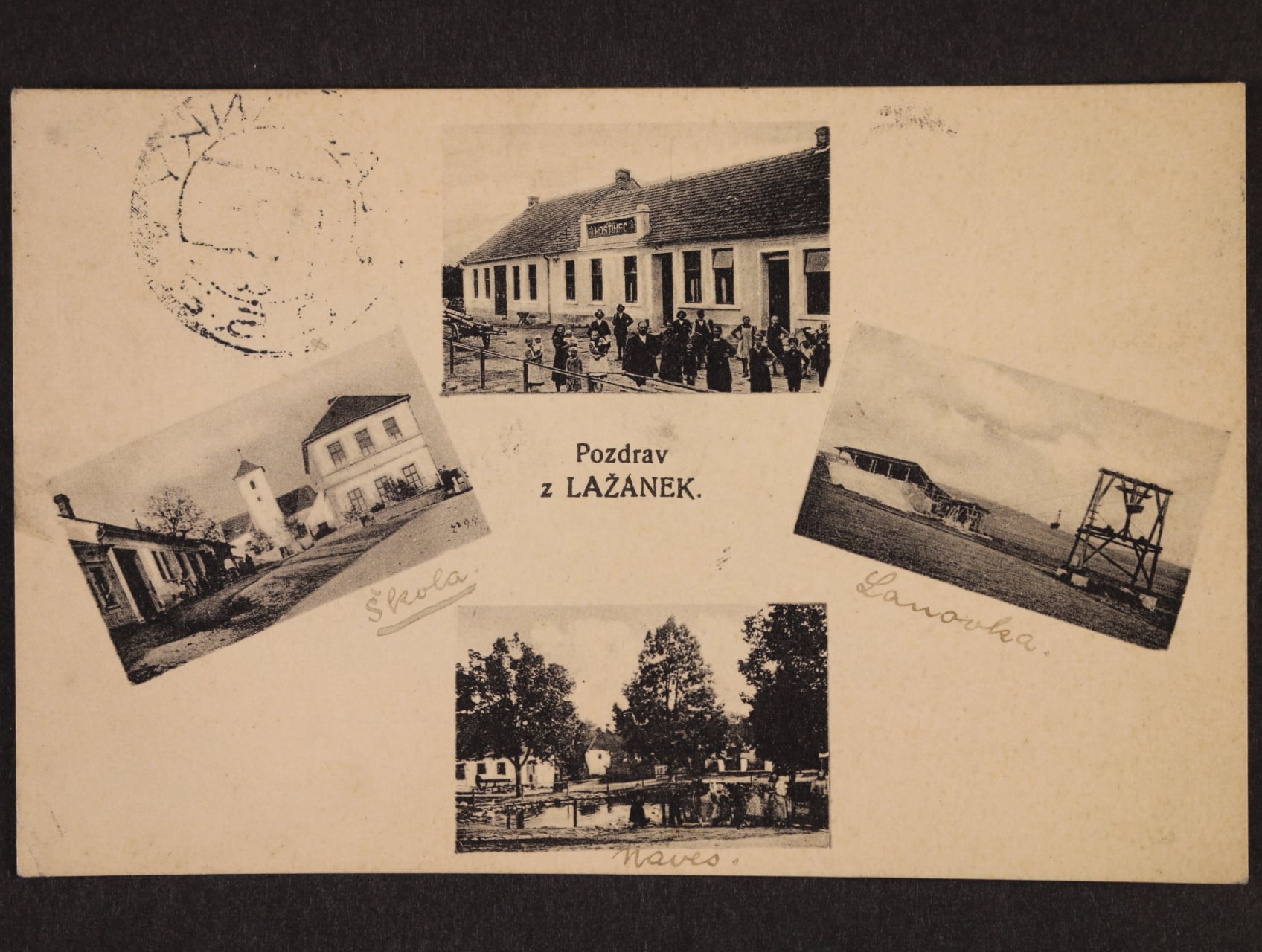 Lažánky okr. Brno venkov, prošlá 1928