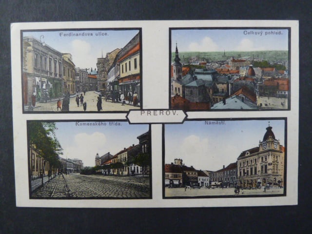 Přerov, bar. vícezáběrová pohl., neprošlá