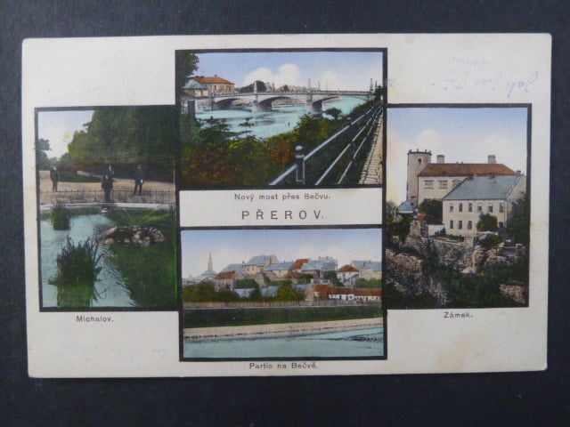 Přerov, bar. vícezáběrová pohl., prošlá