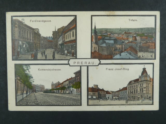 Přerov, bar. vícezáběrová pohl., neprošlá