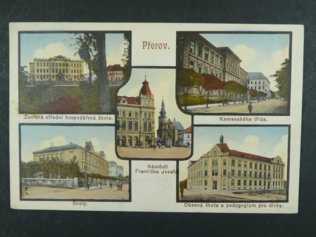 Přerov, bar. vícezáběrová pohl., prošlá