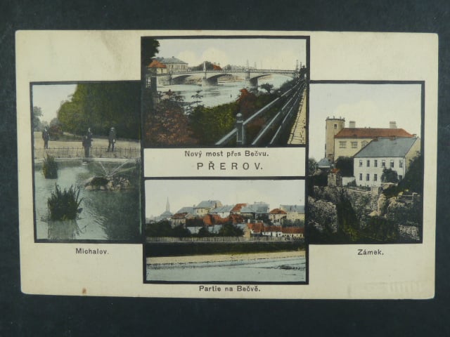 Přerov, bar. vícezáběrová pohl., prošlá