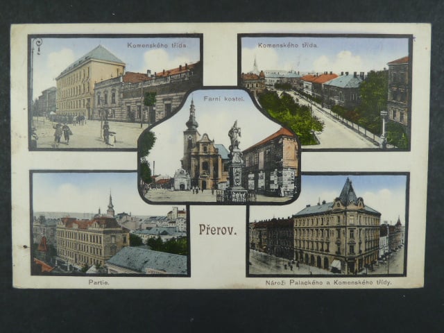Přerov, bar. vícezáběrová pohl., prošlá