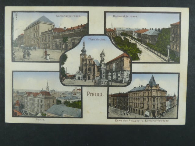 Přerov, bar. vícezáběrová pohl., prošlá