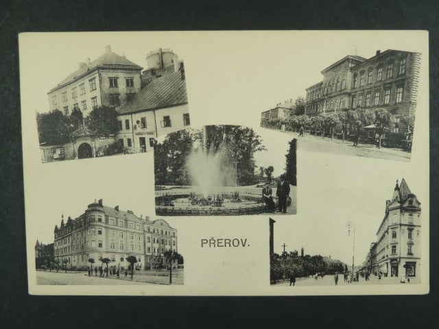 Přerov, čb. vícezáběrová pohl., neprošlá