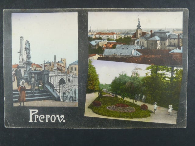 Přerov, bar. vícezáběrová pohl., prošlá