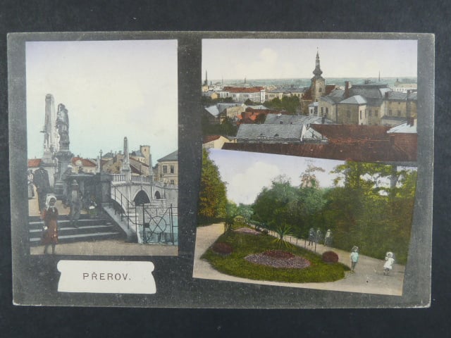 Přerov, bar. vícezáběrová pohl., prošlá