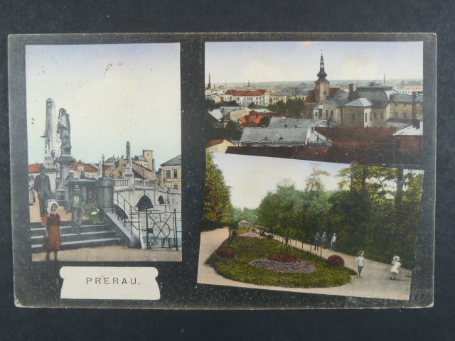 Přerov, bar. vícezáběrová pohl., prošlá