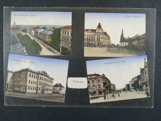 Přerov, bar. vícezáběrová pohl., prošlá